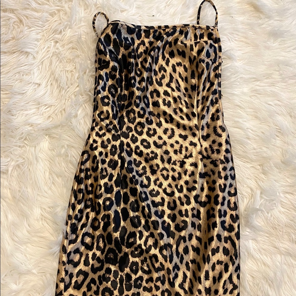 MINI Cheetah silk dress